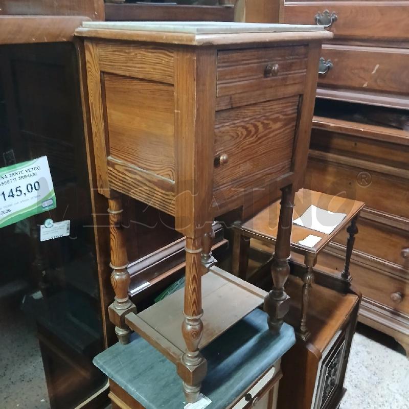 COMODINO PIANO MARMO GRIGIO  | Mercatino dell'Usato Roma garbatella 1