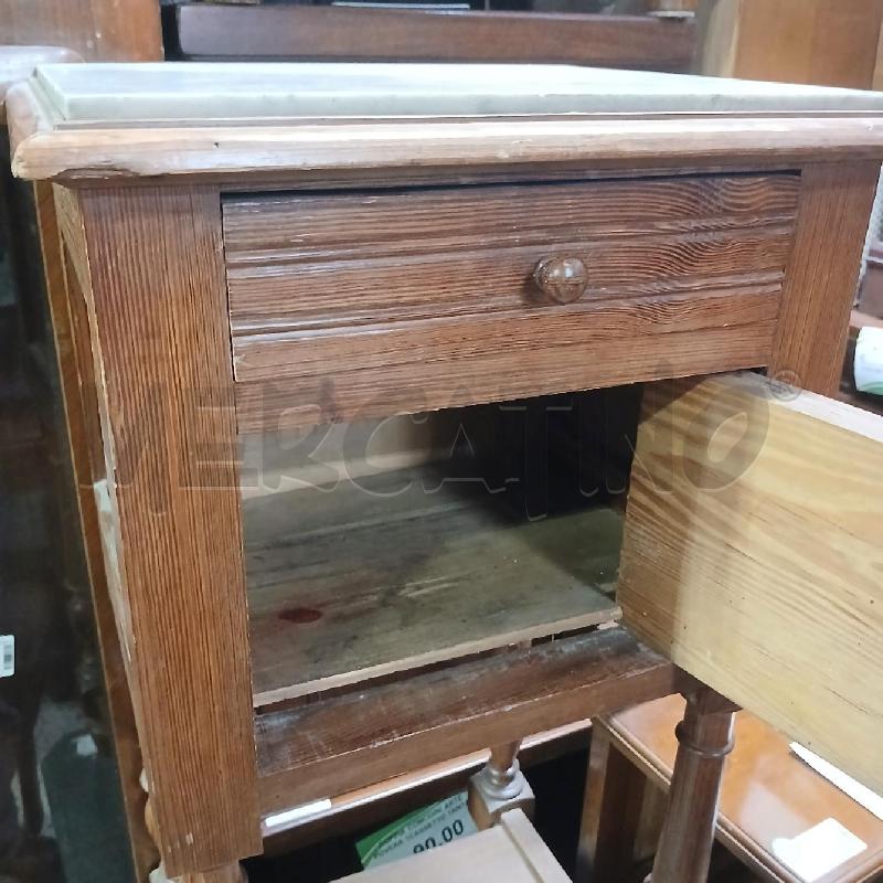 COMODINO PIANO MARMO GRIGIO  | Mercatino dell'Usato Roma garbatella 3