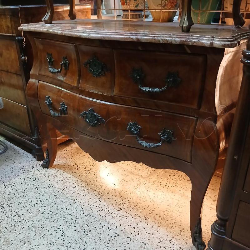 COMO' BOMBATO PIANO MARMO ROSA INTARSIATO | Mercatino dell'Usato Roma garbatella 1