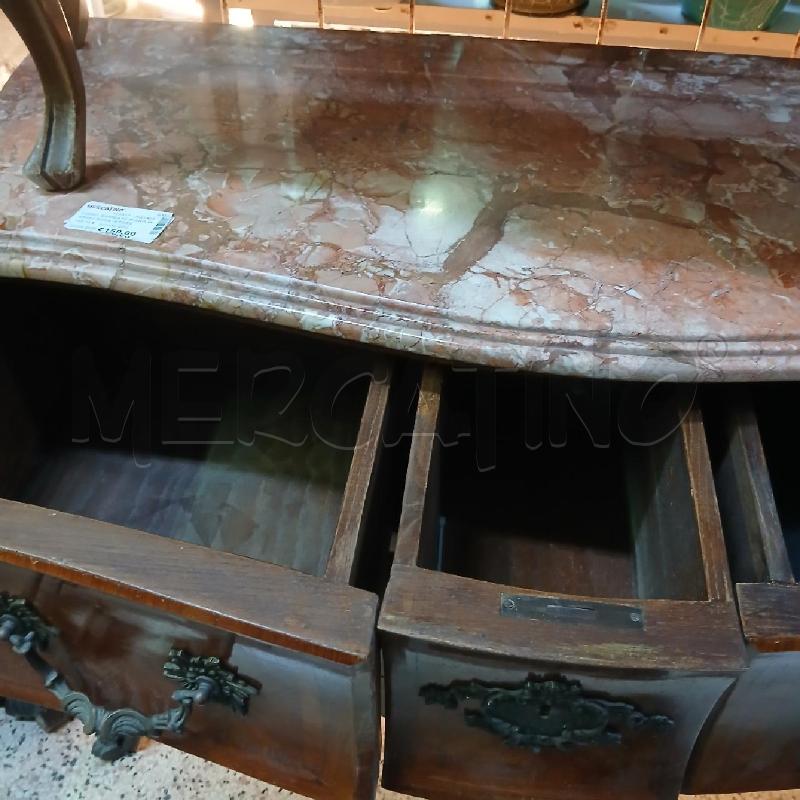 COMO' BOMBATO PIANO MARMO ROSA INTARSIATO | Mercatino dell'Usato Roma garbatella 5