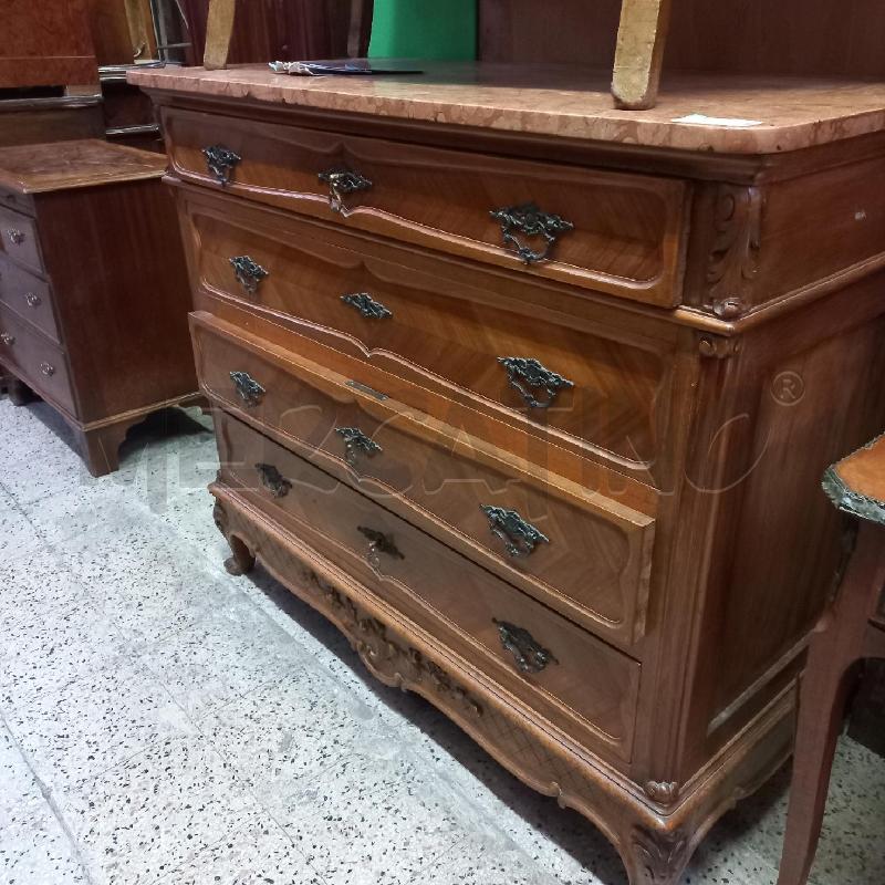 COMO' PIANO MARMO ROSA 4 CASSETTI | Mercatino dell'Usato Roma garbatella 1
