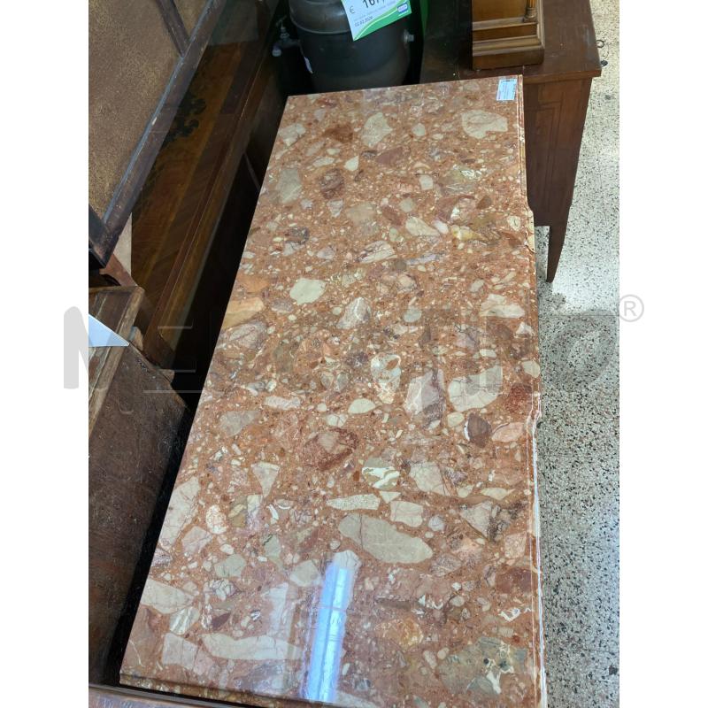 COMO' PIANO MARMO ROSA INTARSIATO 3 CASSETTI  | Mercatino dell'Usato Roma garbatella 2