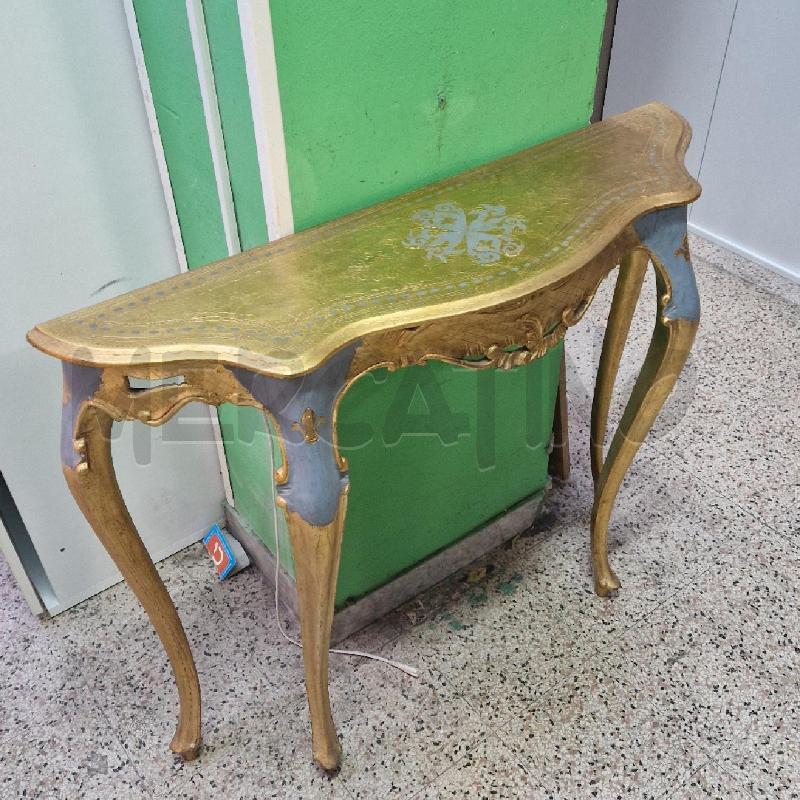 CONSOLLE DORATA STRETTA DIPINTA  | Mercatino dell'Usato Roma garbatella 2