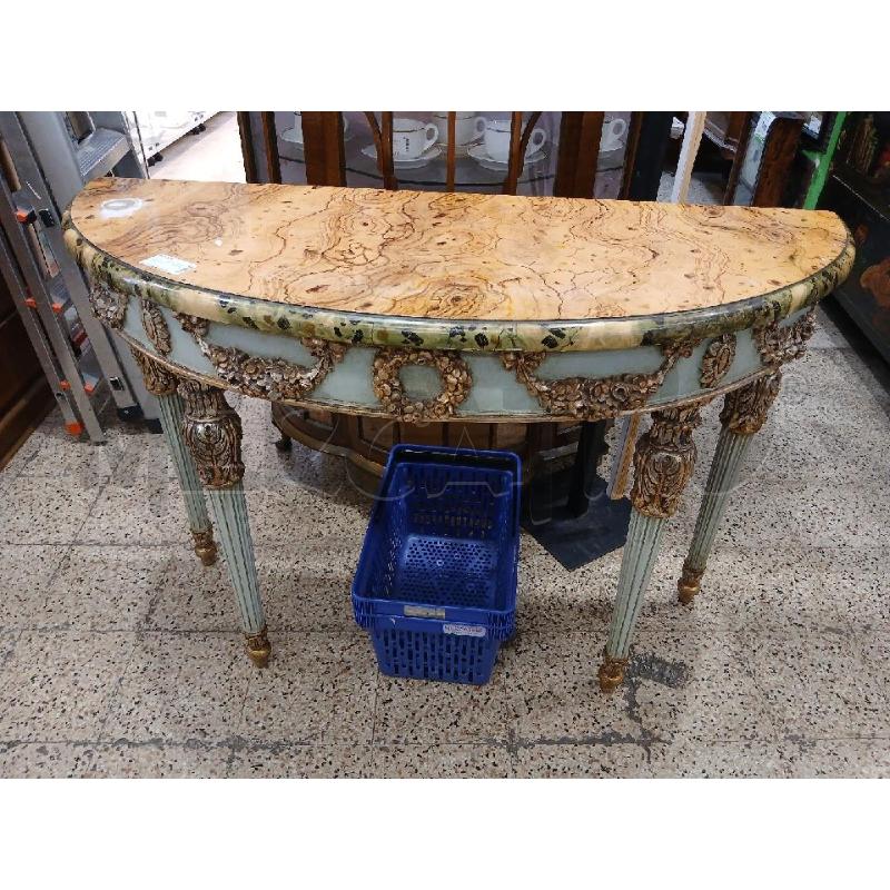 CONSOLLE FINTO MARMO ARGENTATA | Mercatino dell'Usato Roma garbatella 1
