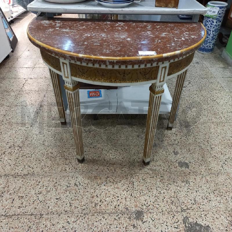 CONSOLLE SEMILUNA MARMO ROSSO  | Mercatino dell'Usato Roma garbatella 1