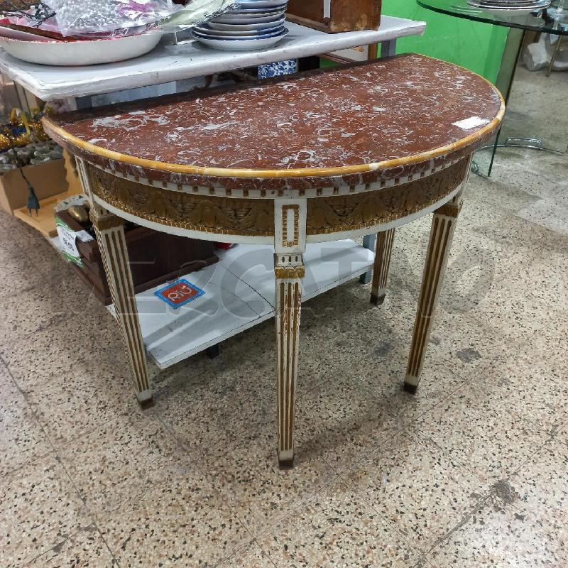 CONSOLLE SEMILUNA MARMO ROSSO  | Mercatino dell'Usato Roma garbatella 2