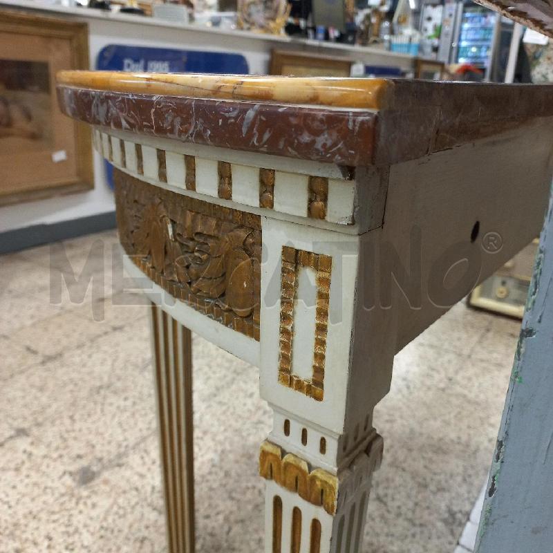 CONSOLLE SEMILUNA MARMO ROSSO  | Mercatino dell'Usato Roma garbatella 3