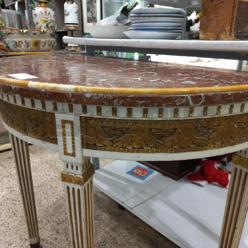 CONSOLLE SEMILUNA MARMO ROSSO  | Mercatino dell'Usato Roma garbatella 4