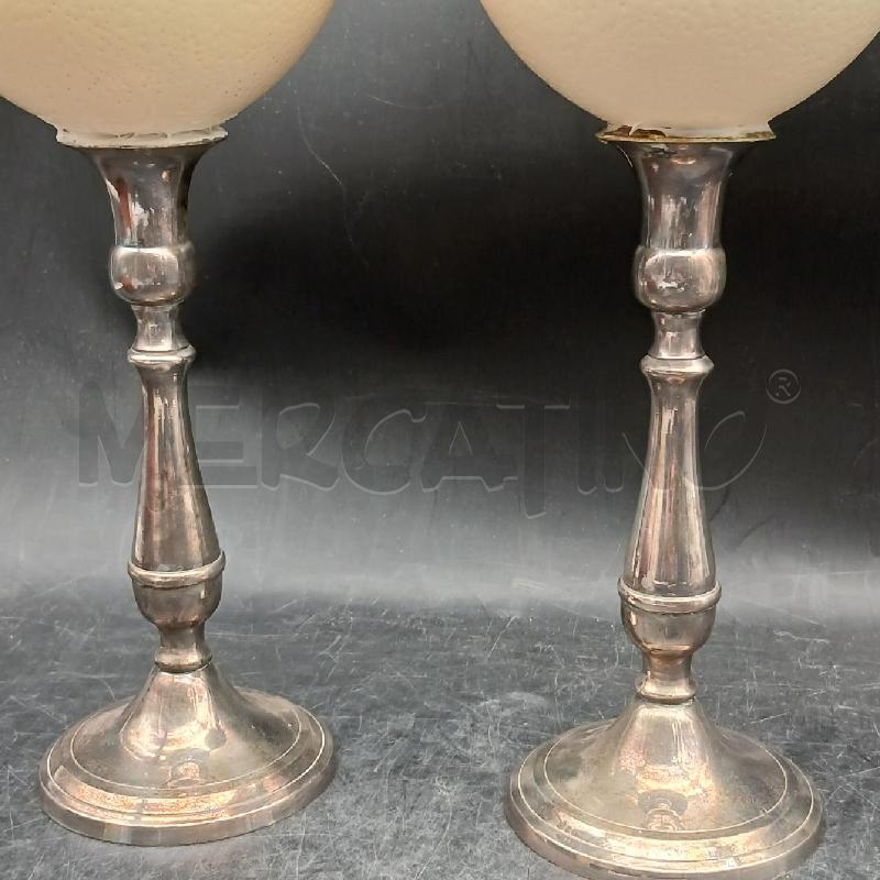 COPPIA CANDELABRI EPOCA UOVA | Mercatino dell'Usato Roma garbatella 3