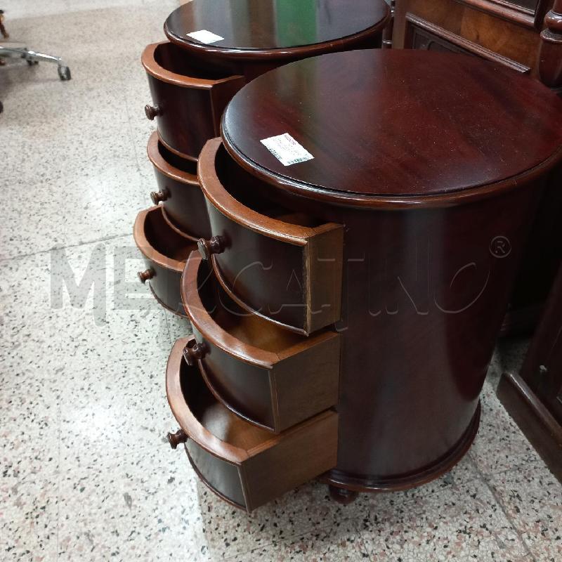 COPPIA COMODINI CILINDRO 3 CASSETTI  | Mercatino dell'Usato Roma garbatella 3