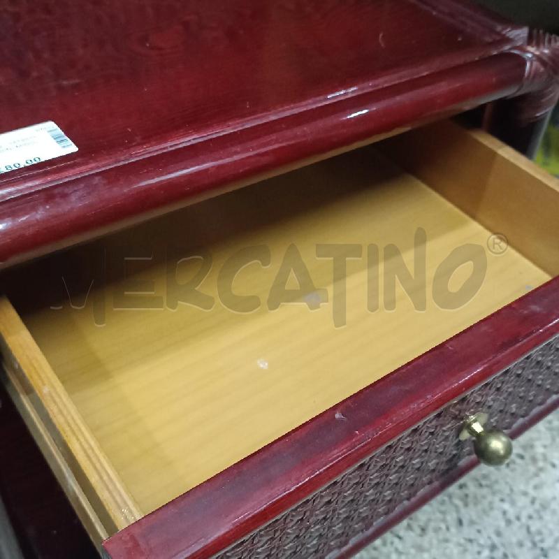 COPPIA COMODINI MIDOLLINO ROSSO  | Mercatino dell'Usato Roma garbatella 4
