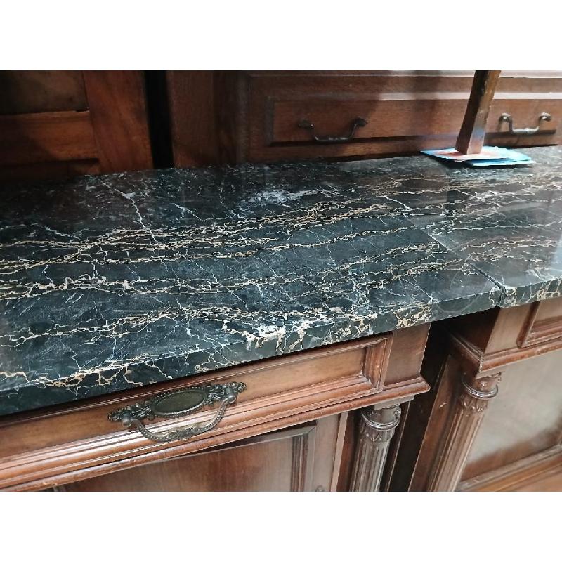COPPIA COMODINI PIANO MARMO NERO 1 C + 1 ANTA  | Mercatino dell'Usato Roma garbatella 3