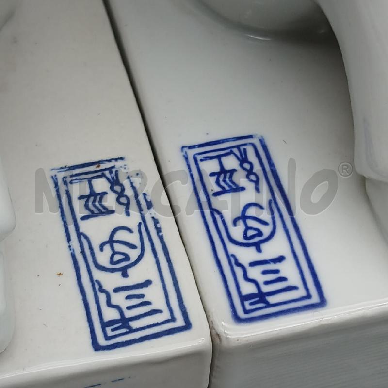 COPPIA FERMALIBRI CERAMICA PERSONAGGI CIN | Mercatino dell'Usato Roma garbatella 4