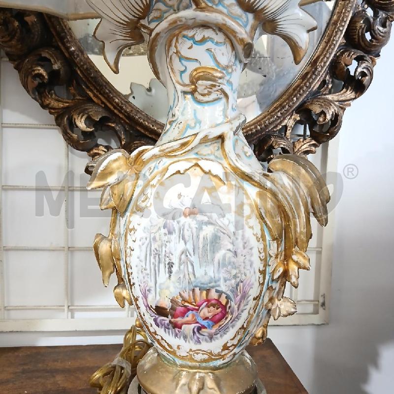 COPPIA LAMPADE FRANCESI DIPINTE | Mercatino dell'Usato Roma garbatella 3