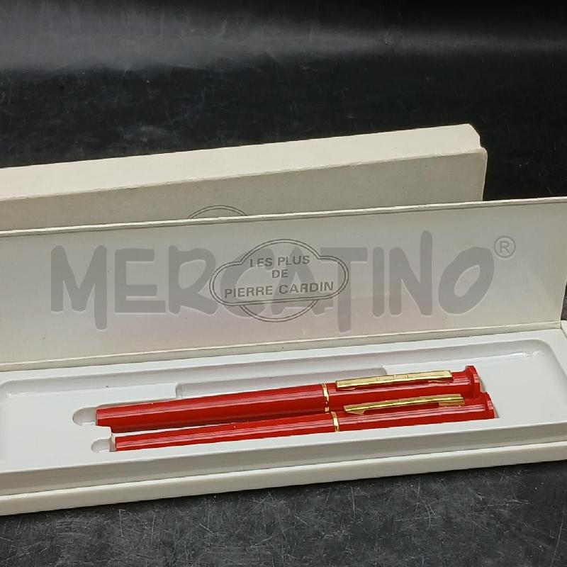 COPPIA PENNE PIERRE CARDIN STILO ROLLER ROSSE CON SCAT | Mercatino dell'Usato Roma garbatella 1