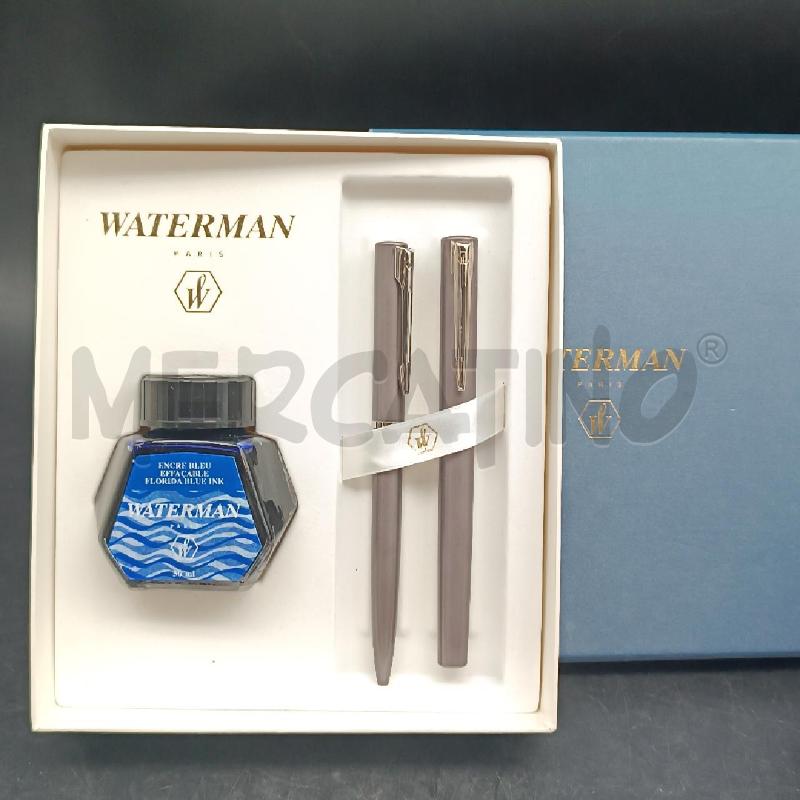 COPPIA PENNE WATERMAN + CALAMAIO SILVER  | Mercatino dell'Usato Roma garbatella 1
