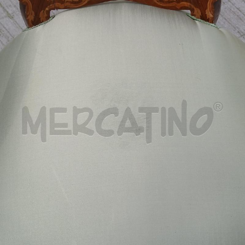 COPPIA POLTRONCINE INTARSIATE SEDUTA VERDE  | Mercatino dell'Usato Roma garbatella 5