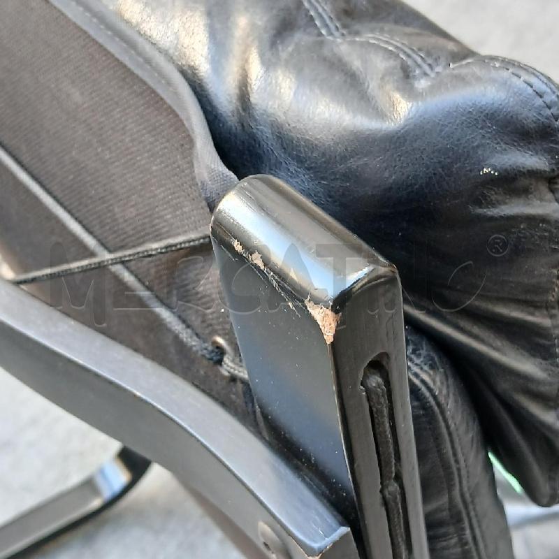 COPPIA POLTRONE PELLE NERA | Mercatino dell'Usato Roma garbatella 5