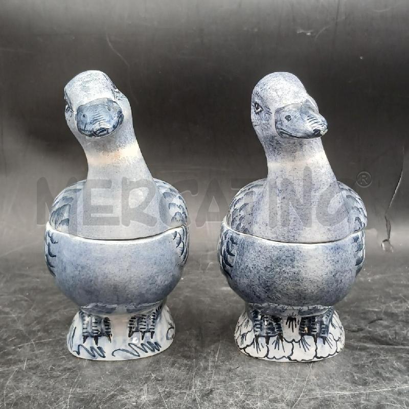 COPPIA SCATOLE CERAMICA PAPERE | Mercatino dell'Usato Roma garbatella 2