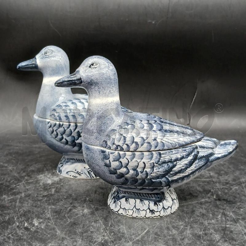 COPPIA SCATOLE CERAMICA PAPERE | Mercatino dell'Usato Roma garbatella 3
