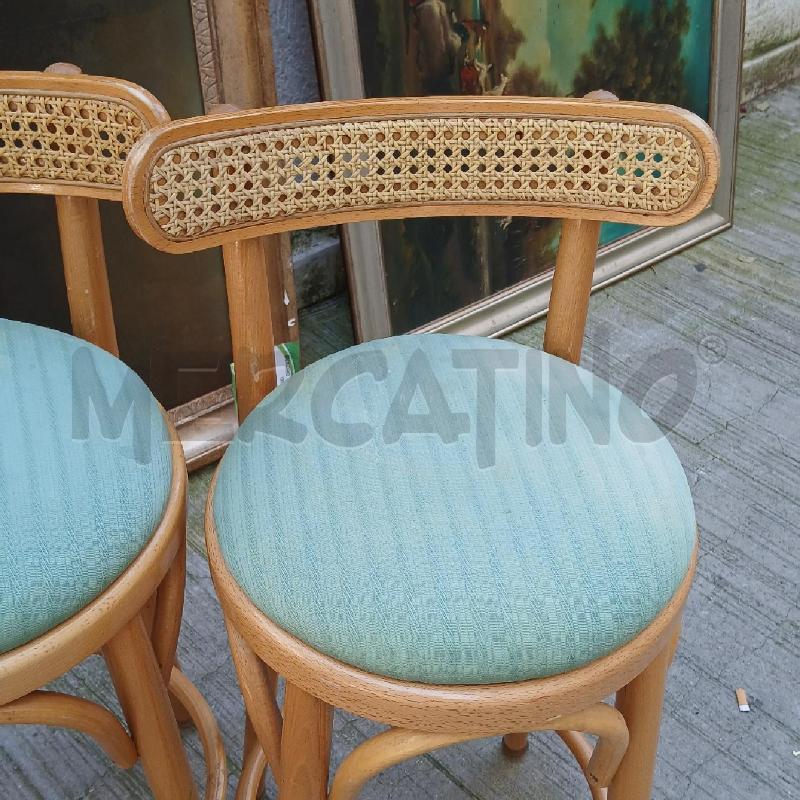 COPPIA SGABELLI LEGNO CHIARO  | Mercatino dell'Usato Roma garbatella 2