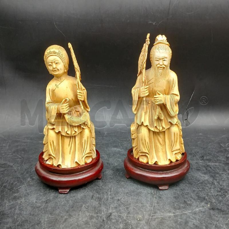 COPPIA STATUINE CHIARE ORIENTALI | Mercatino dell'Usato Roma garbatella 1