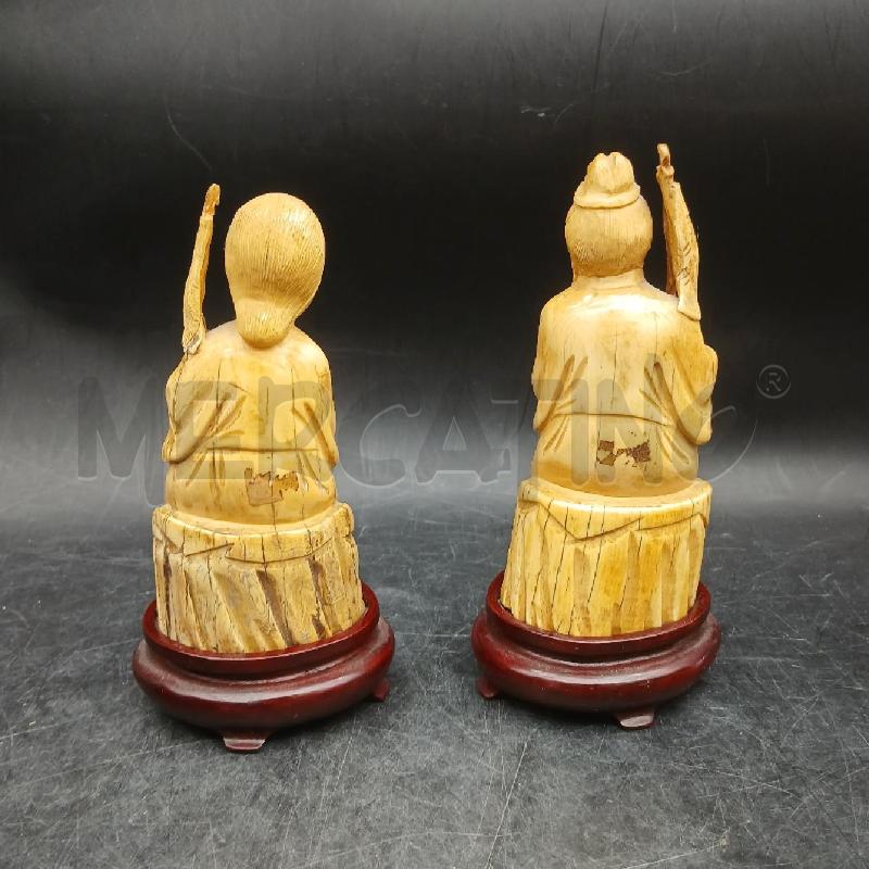 COPPIA STATUINE CHIARE ORIENTALI | Mercatino dell'Usato Roma garbatella 3