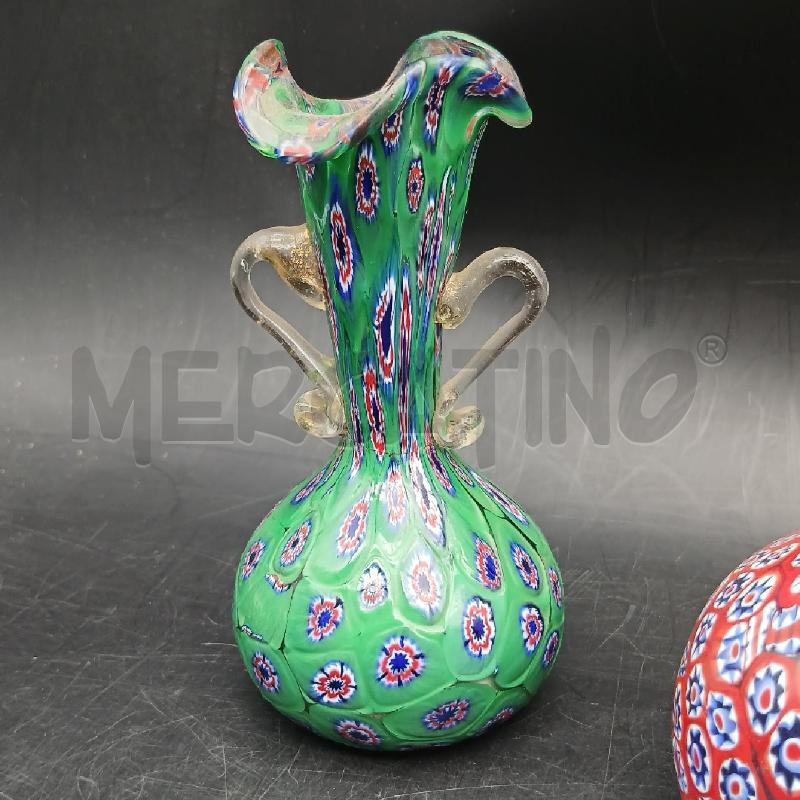 COPPIA VASETTI MURRINE | Mercatino dell'Usato Roma garbatella 2