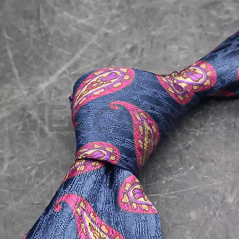 CRAVATTA DIOR BLU FANT PAISLEY ROSSO  | Mercatino dell'Usato Roma garbatella 5