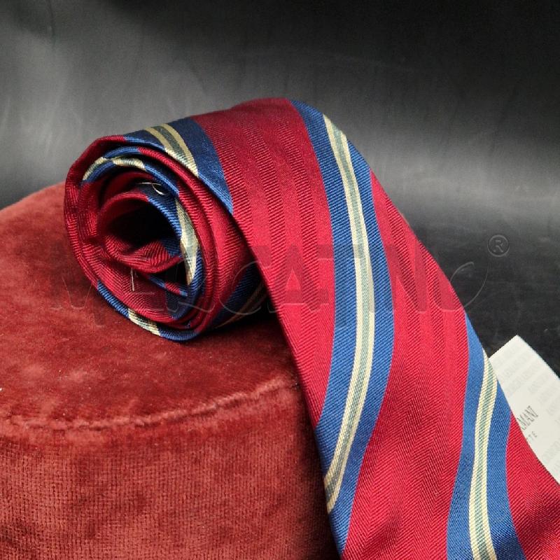 CRAVATTA GIORGIO ARMANI BLU BANDA BLU  | Mercatino dell'Usato Roma garbatella 2