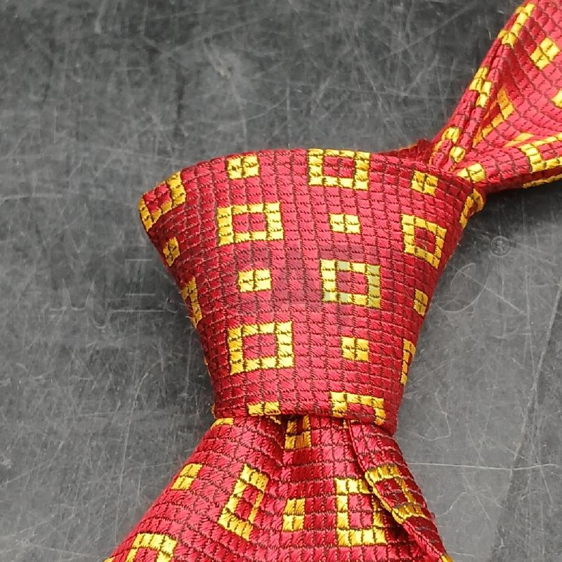 CRAVATTA OLIVER ROSSO E GIALLO  | Mercatino dell'Usato Roma garbatella 4