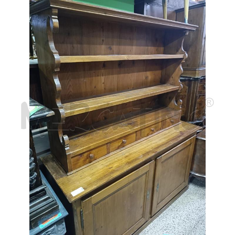 CREDENZA 2 CORPI CON PIATTAIA  | Mercatino dell'Usato Roma garbatella 1