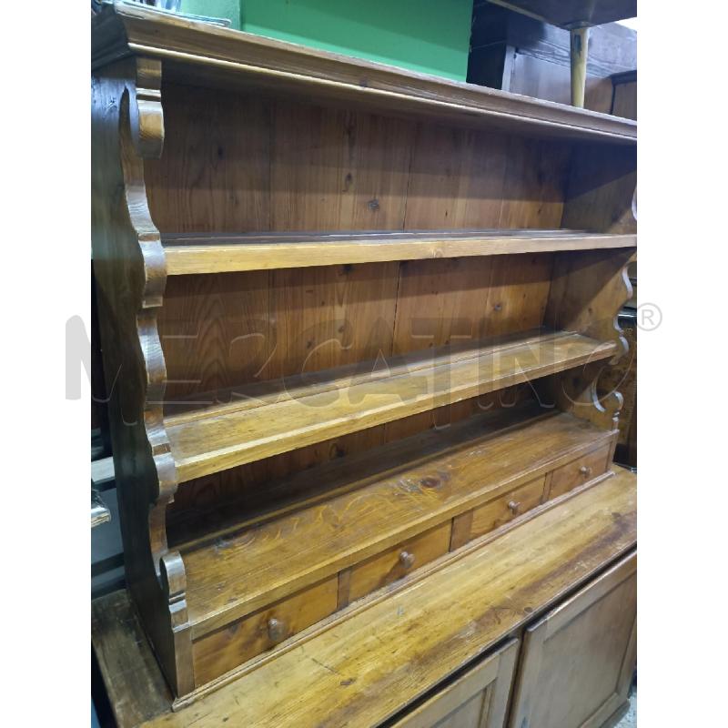 CREDENZA 2 CORPI CON PIATTAIA  | Mercatino dell'Usato Roma garbatella 2