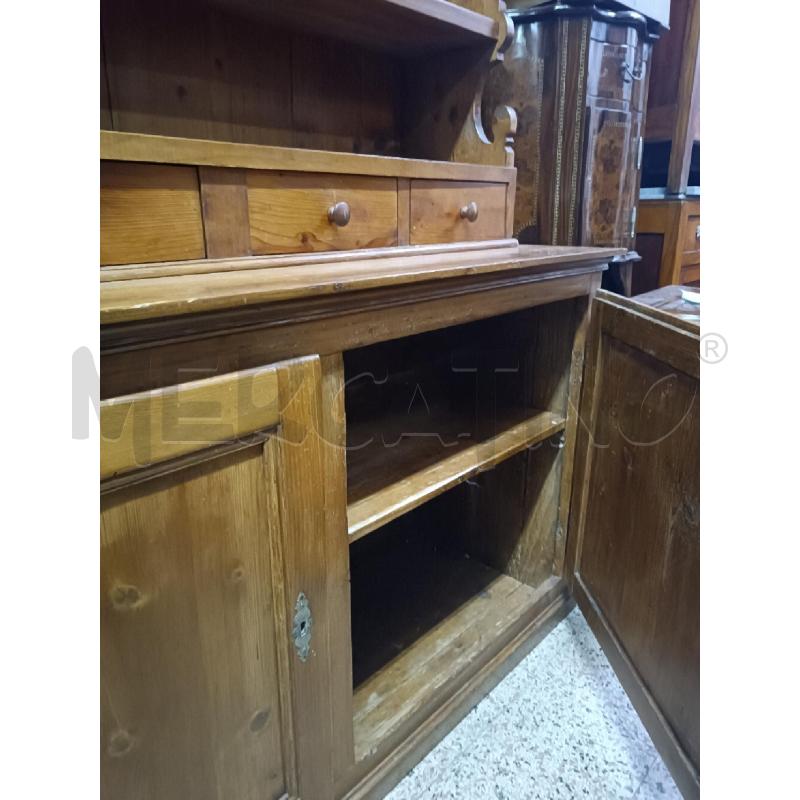 CREDENZA 2 CORPI CON PIATTAIA  | Mercatino dell'Usato Roma garbatella 3