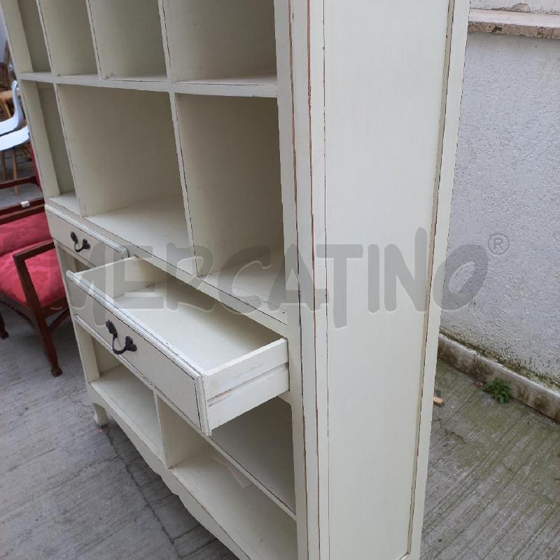 CREDENZA SHABBY BIANCA 2 CASSETTI 3 RIPIANI | Mercatino dell'Usato Roma garbatella 2