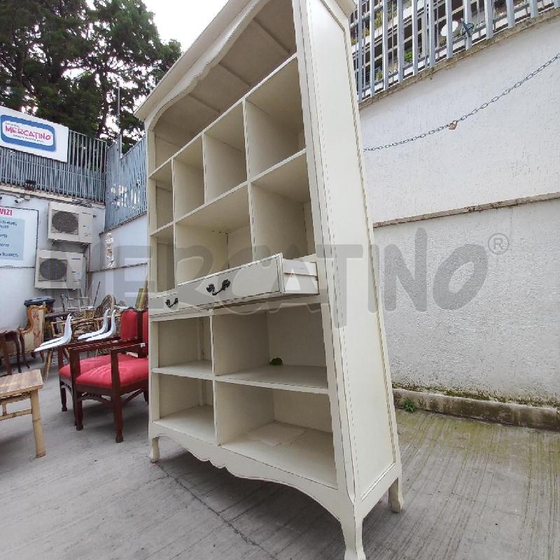 CREDENZA SHABBY BIANCA 2 CASSETTI 3 RIPIANI | Mercatino dell'Usato Roma garbatella 3