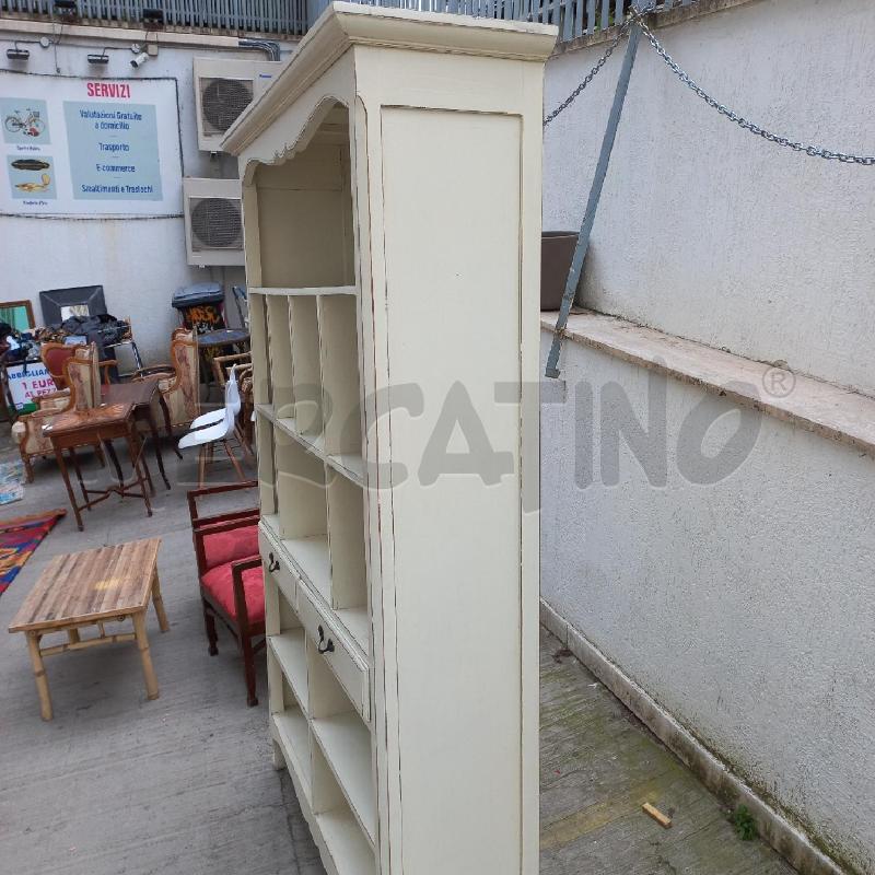 CREDENZA SHABBY BIANCA 2 CASSETTI 3 RIPIANI | Mercatino dell'Usato Roma garbatella 4