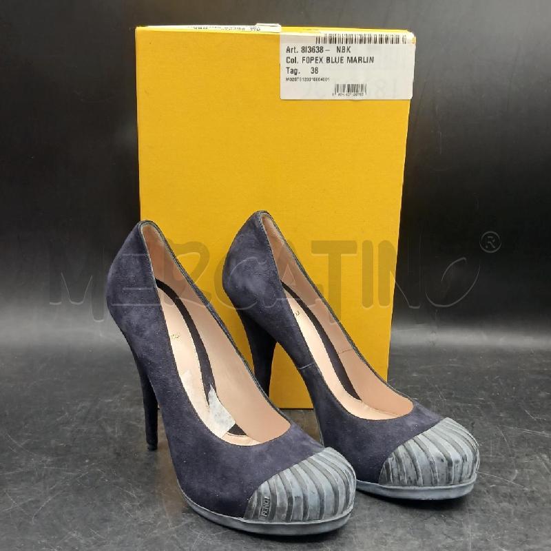 DECOLLETE FENDI BLU  | Mercatino dell'Usato Roma garbatella 1