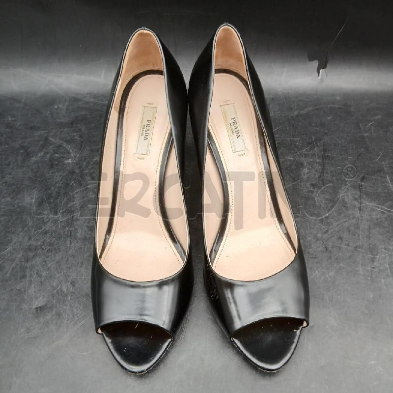 DECOLLETE PRADA NERO OPEN TOE | Mercatino dell'Usato Roma garbatella 2