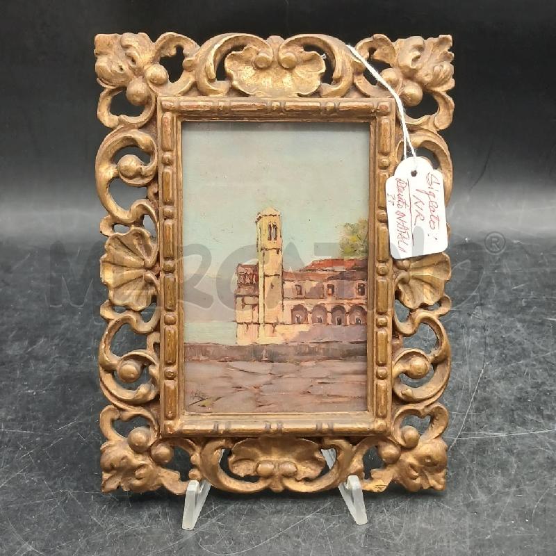 DIPINTO CAMPANILE SUL LAGO (NATALI) | Mercatino dell'Usato Roma garbatella 1