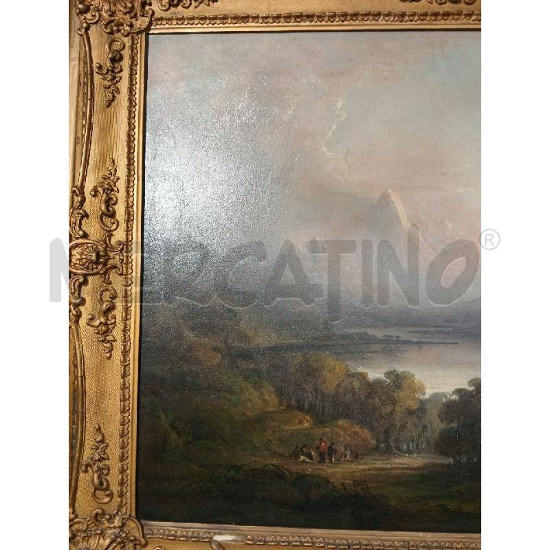 DIPINTO INGLESE PAESAGGIO LAGO | Mercatino dell'Usato Roma garbatella 4