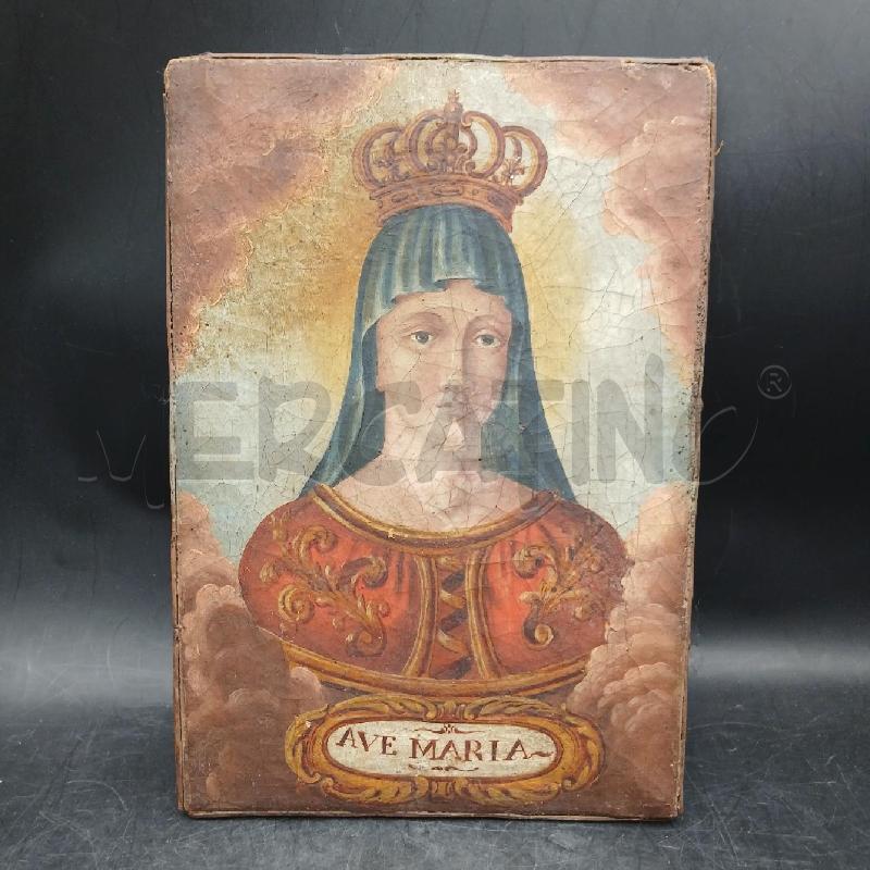 DIPINTO MADONNA CON CORONA AVE MARINA | Mercatino dell'Usato Roma garbatella 1