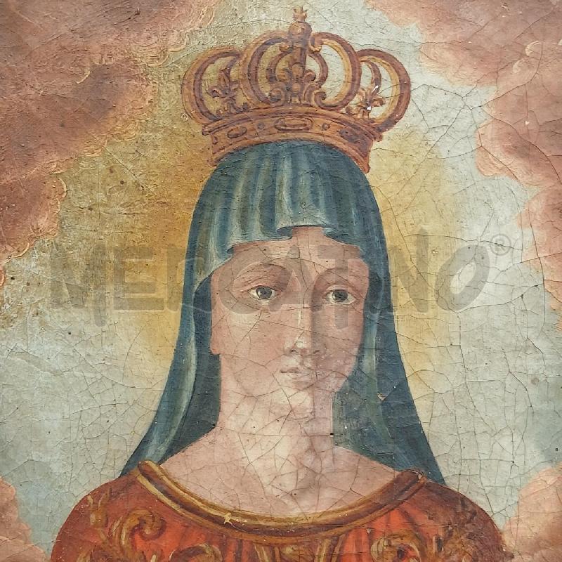 DIPINTO MADONNA CON CORONA AVE MARINA | Mercatino dell'Usato Roma garbatella 2