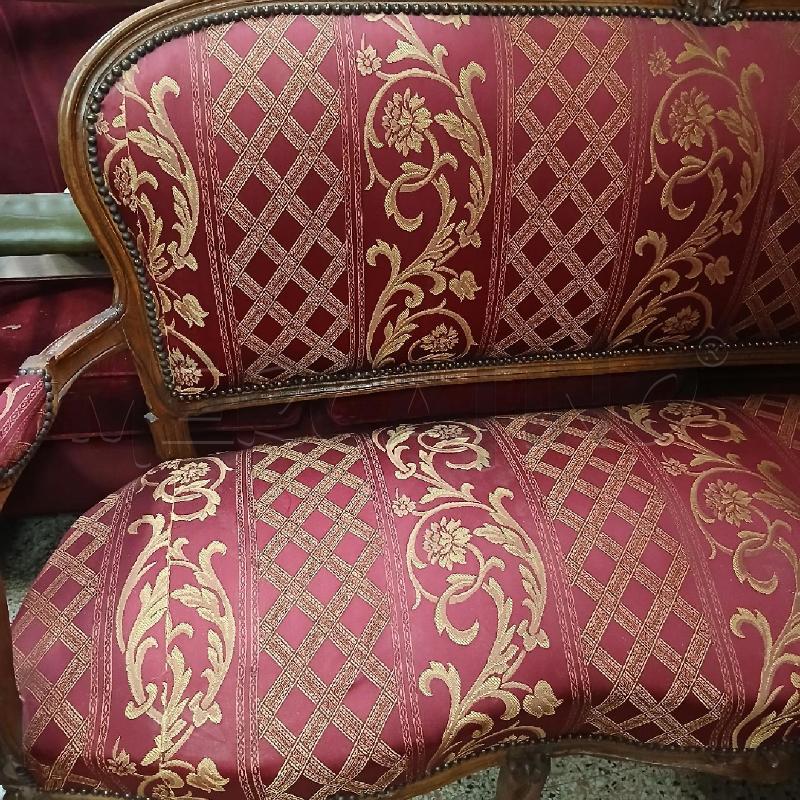 DIVANETTO NOCE S/ ROSSA | Mercatino dell'Usato Roma garbatella 2