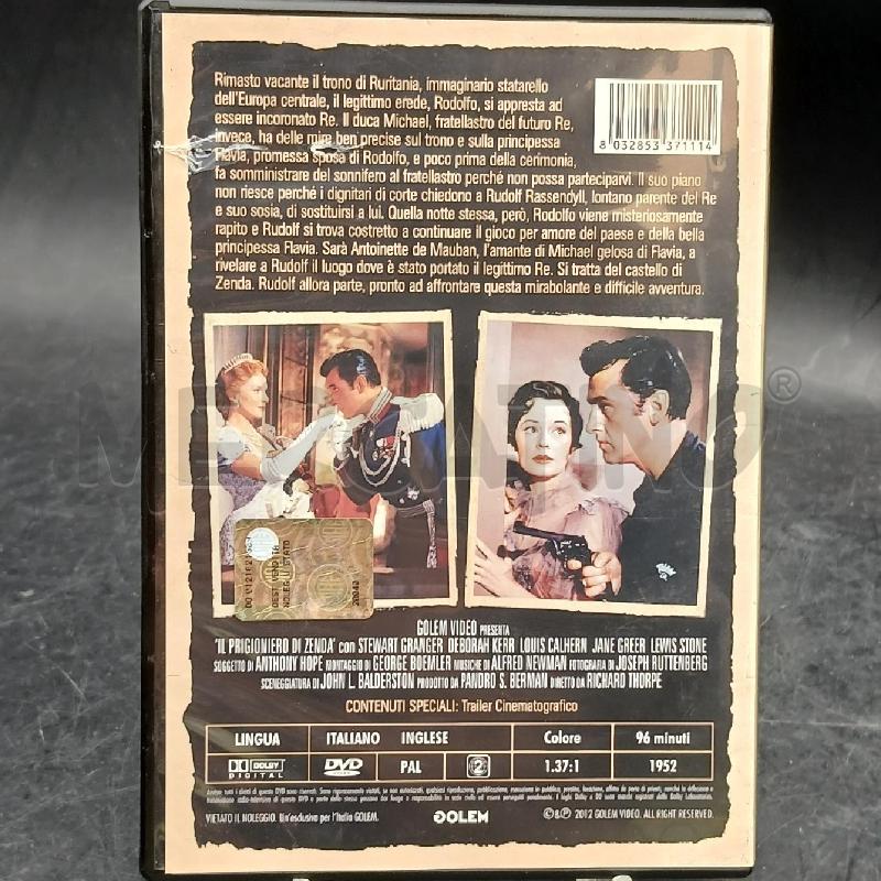 DVD IL PRIGIONIERO DI ZENDA | Mercatino dell'Usato Roma garbatella 2