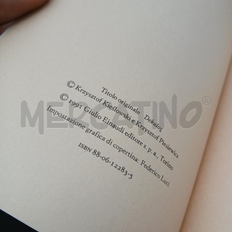 EIANUDI KIESLOWSKI DECALOGO | Mercatino dell'Usato Roma garbatella 3