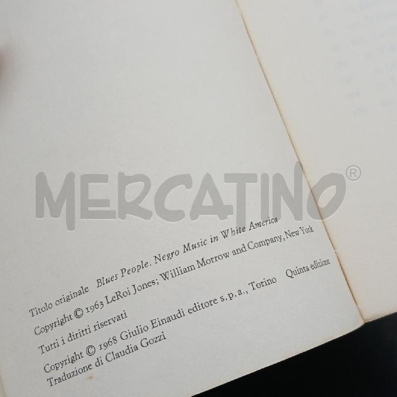 EINAUDI JONES IL POPOLO DEL BLUES | Mercatino dell'Usato Roma garbatella 4