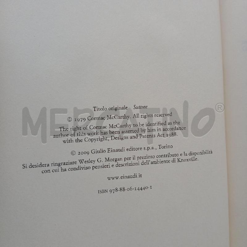 EINAUDI MCCARTHY SUTTREE | Mercatino dell'Usato Roma garbatella 4