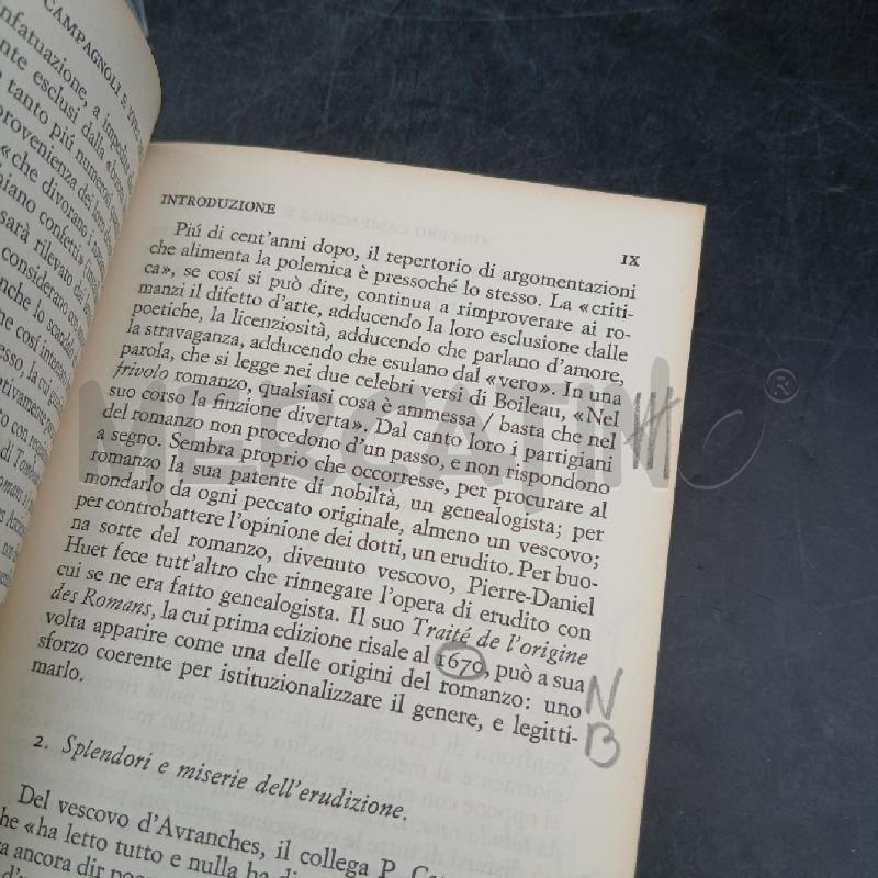 EINAUDI P. HUET TRATTATO SULL'ORIGINE DEI ROMANZI | Mercatino dell'Usato Roma garbatella 4