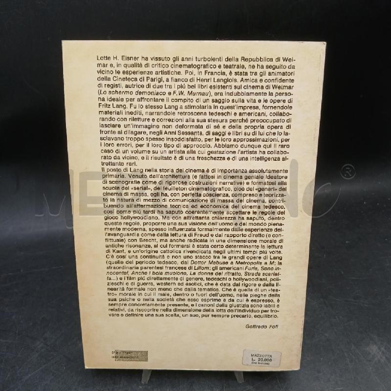 EISNER FRITZ LANG | Mercatino dell'Usato Roma garbatella 2